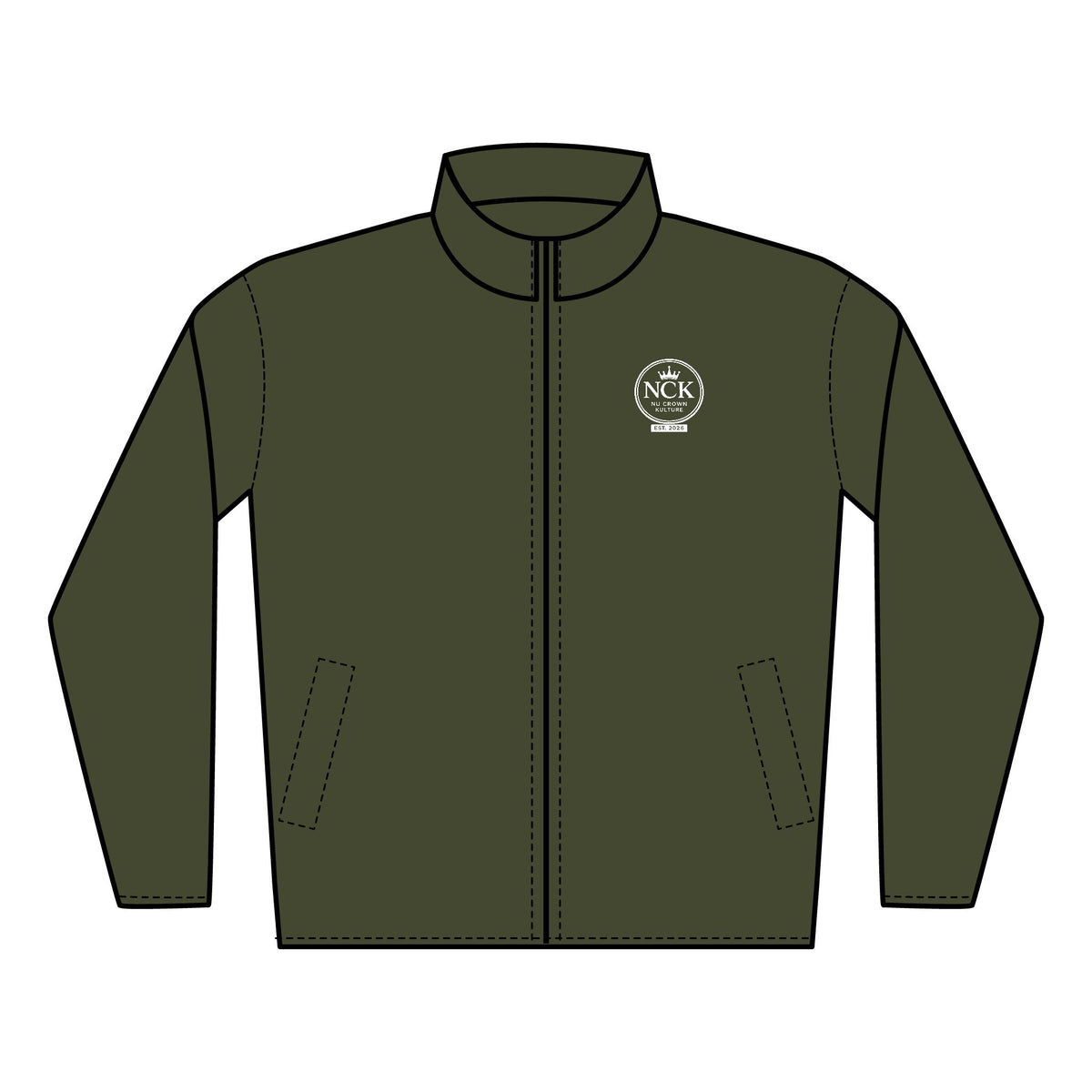 Men's Quilted Full-Zip Jacket (Embroidery)