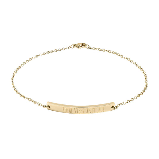 Curved Bar Anklet (Engraving)