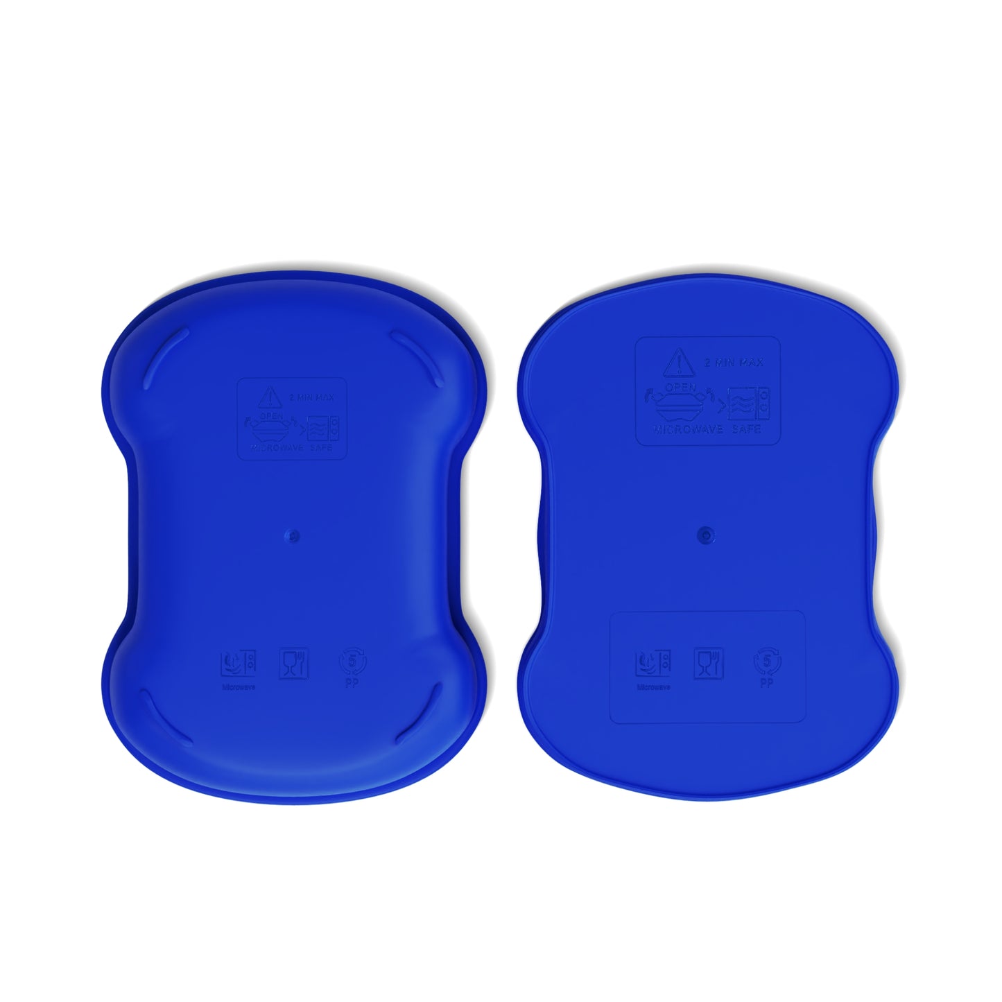 Two-Tier Bento Box - "Eat Like Royalty" Blue Lunch Container with Spoon