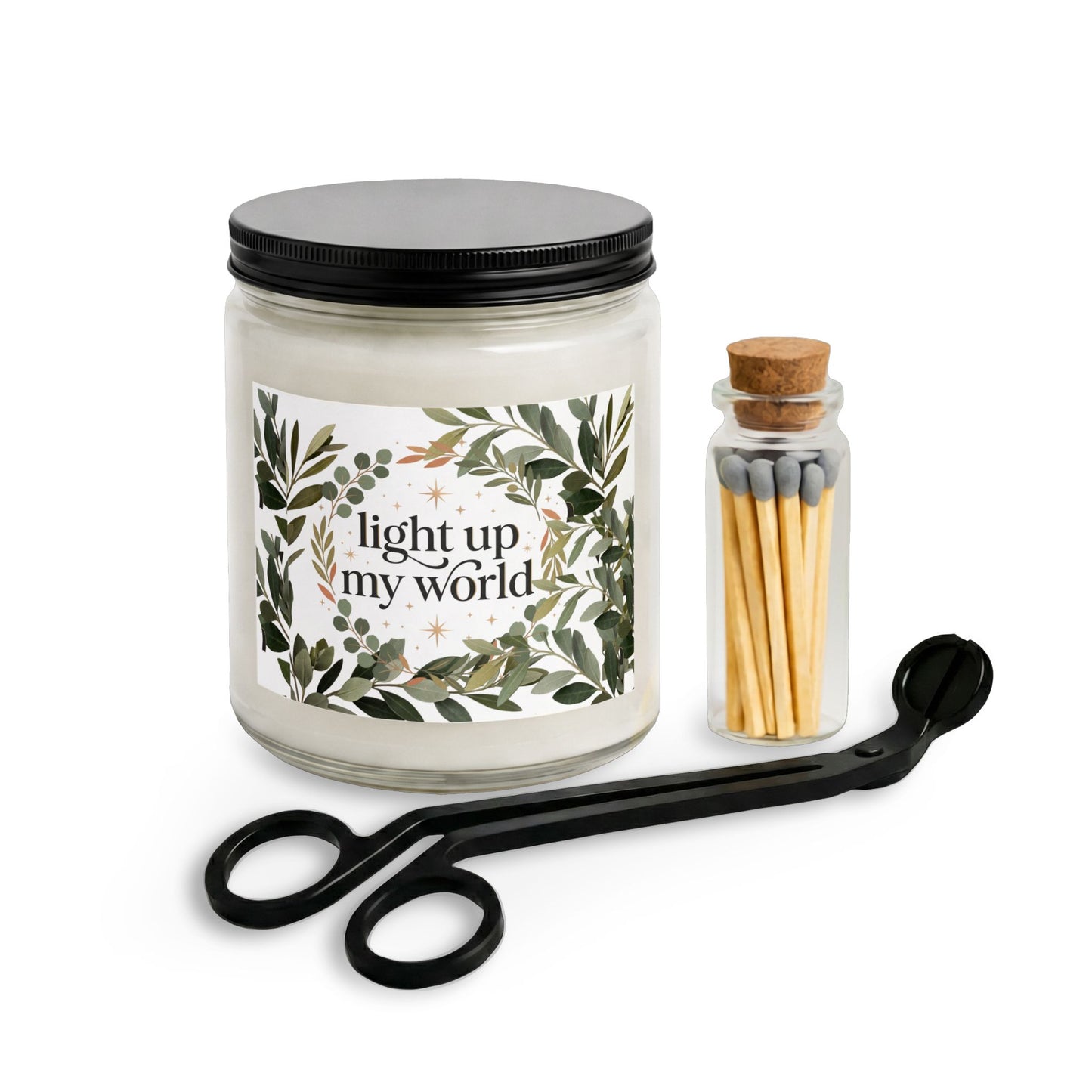 Candle Set with Matches and Wick Trimmer