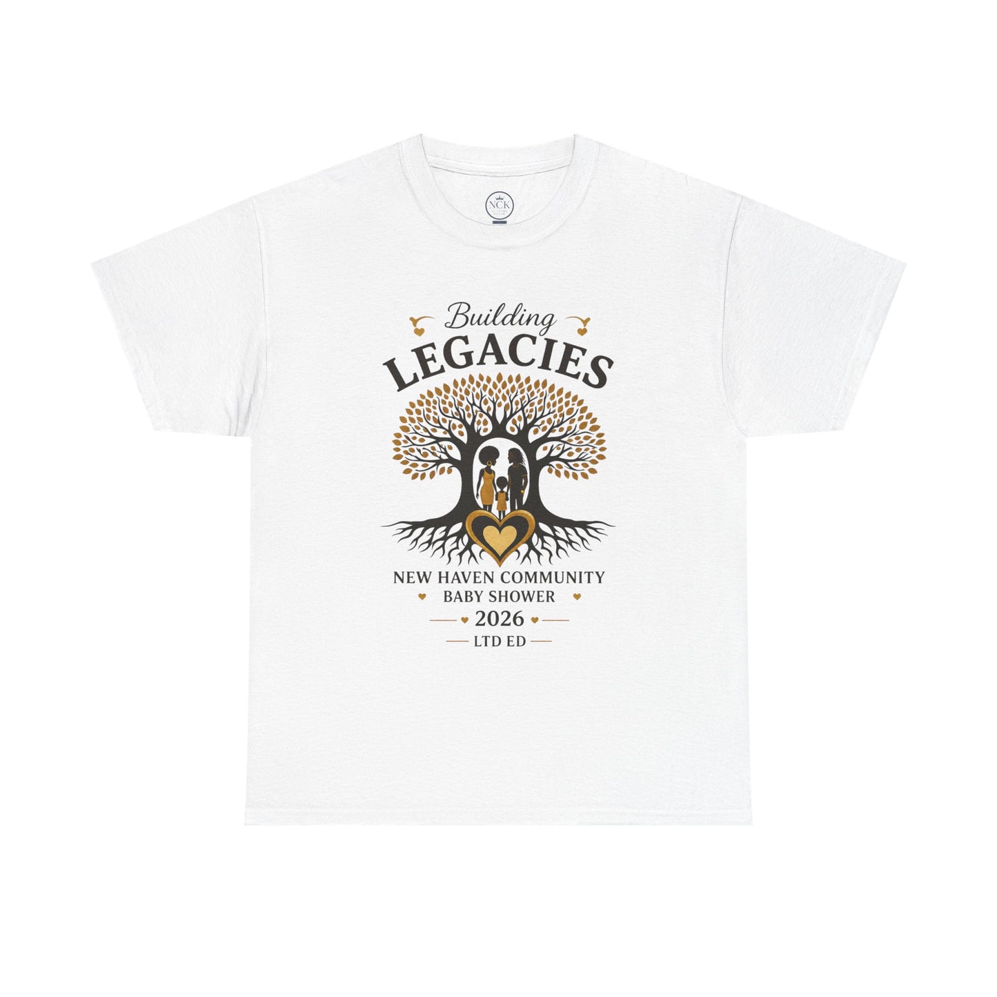 Building Legacies Baby Shower T-Shirt — New Haven Community 2026