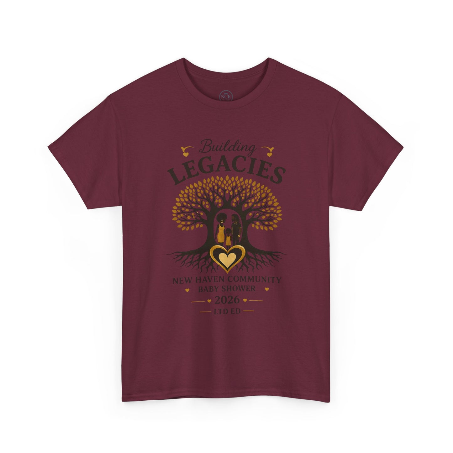 Building Legacies Baby Shower T-Shirt — New Haven Community 2026