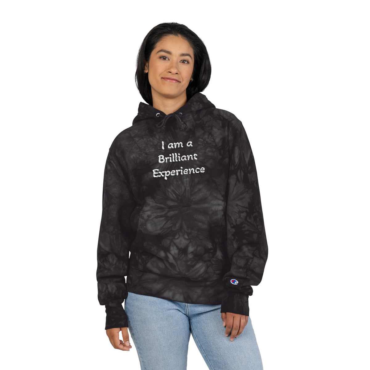 Unisex Champion Tie-Dye Hoodie (Embroidery)