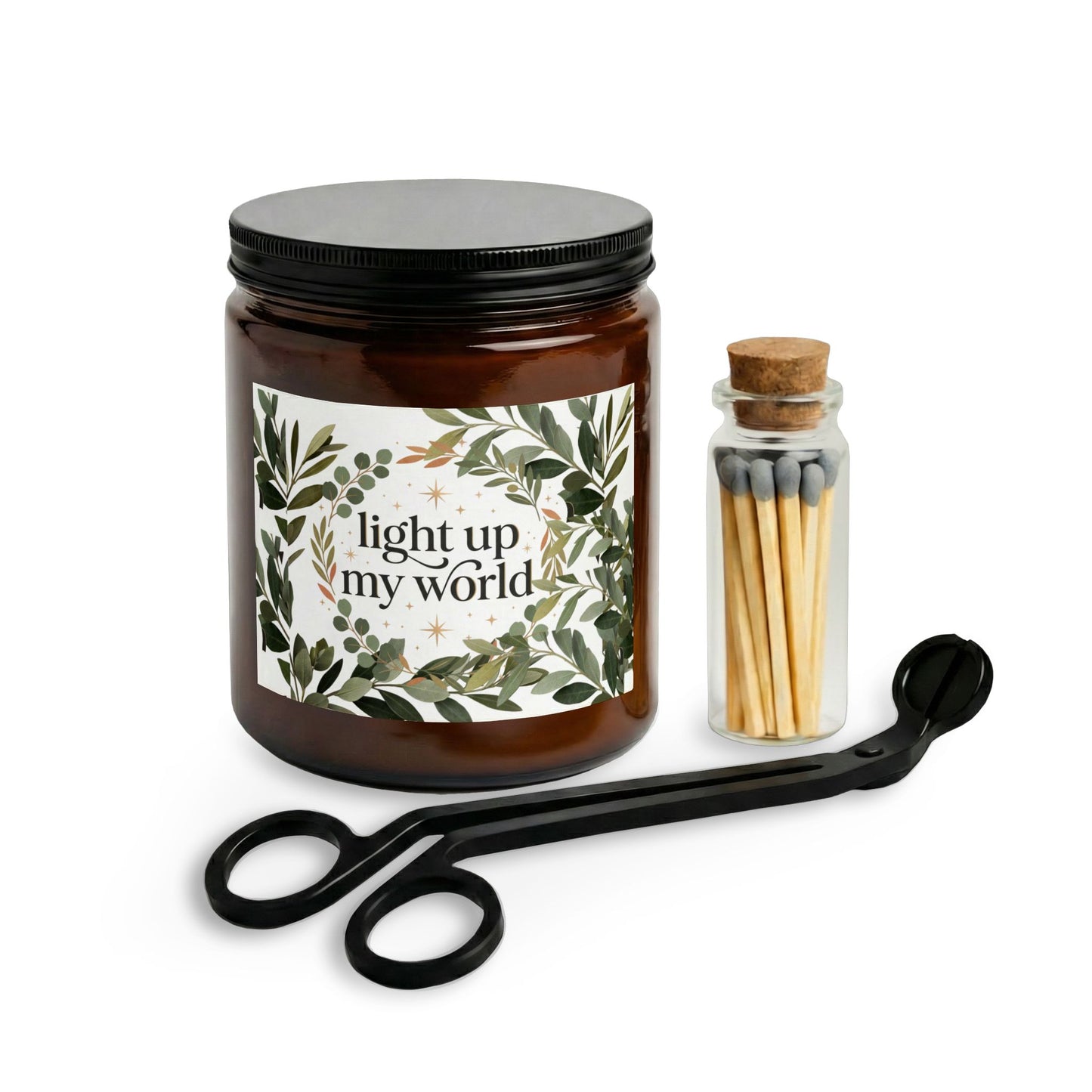 Candle Set with Matches and Wick Trimmer