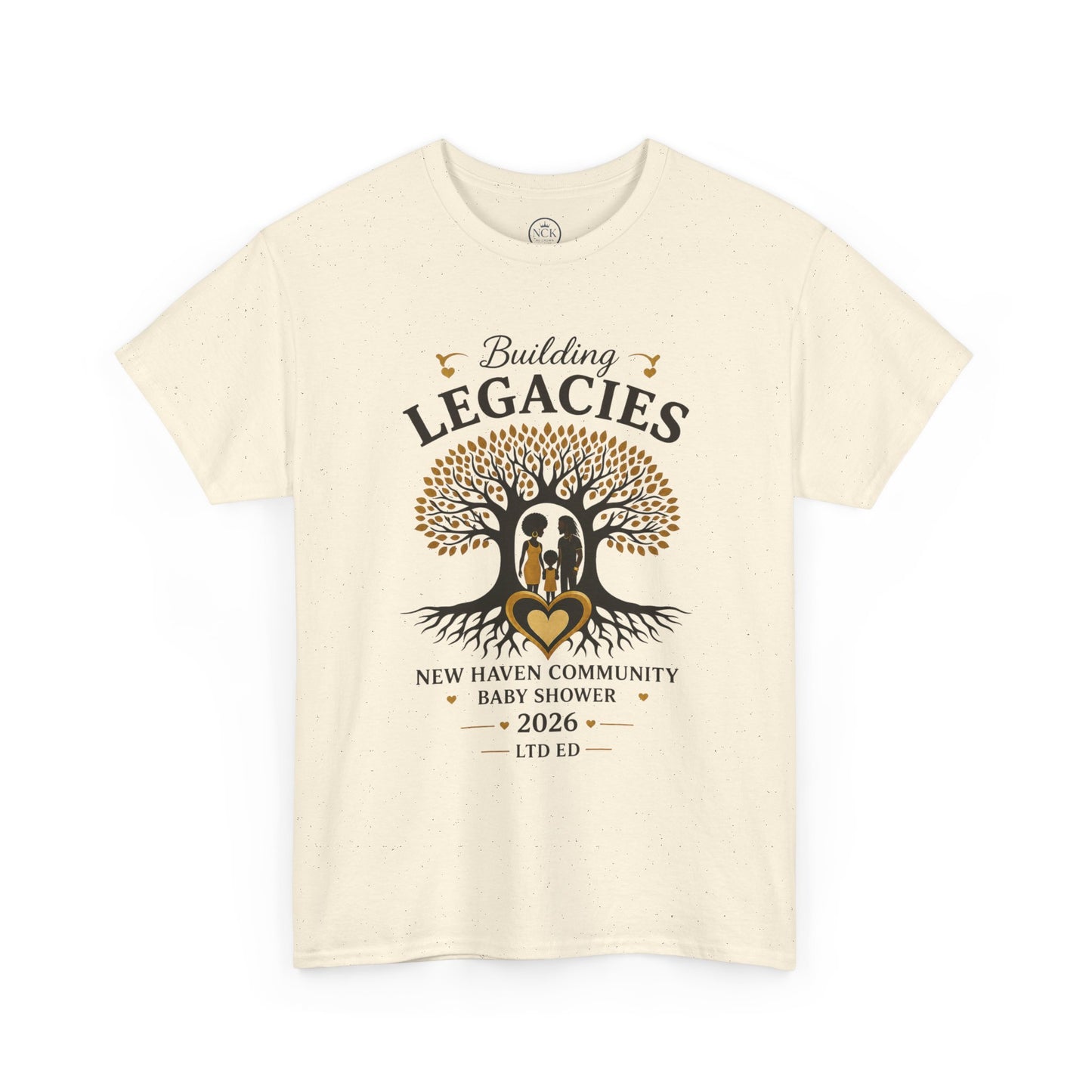 Building Legacies Baby Shower T-Shirt — New Haven Community 2026