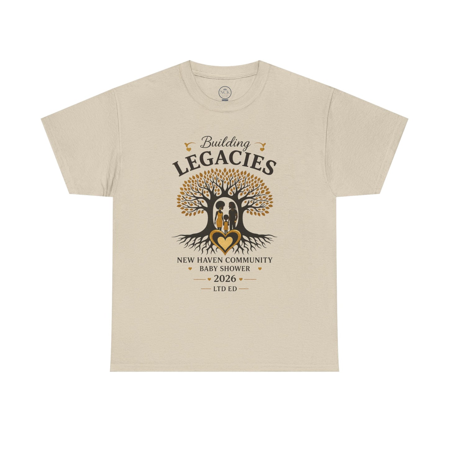 Building Legacies Baby Shower T-Shirt — New Haven Community 2026