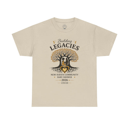 Building Legacies Baby Shower T-Shirt — New Haven Community 2026