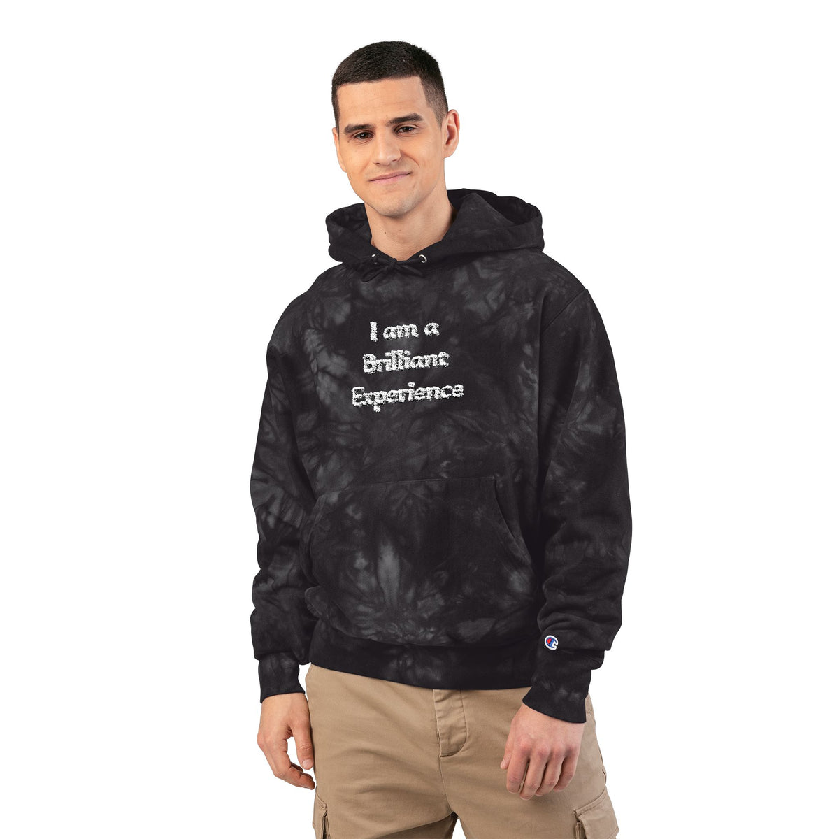 Unisex Champion Tie-Dye Hoodie (Embroidery)
