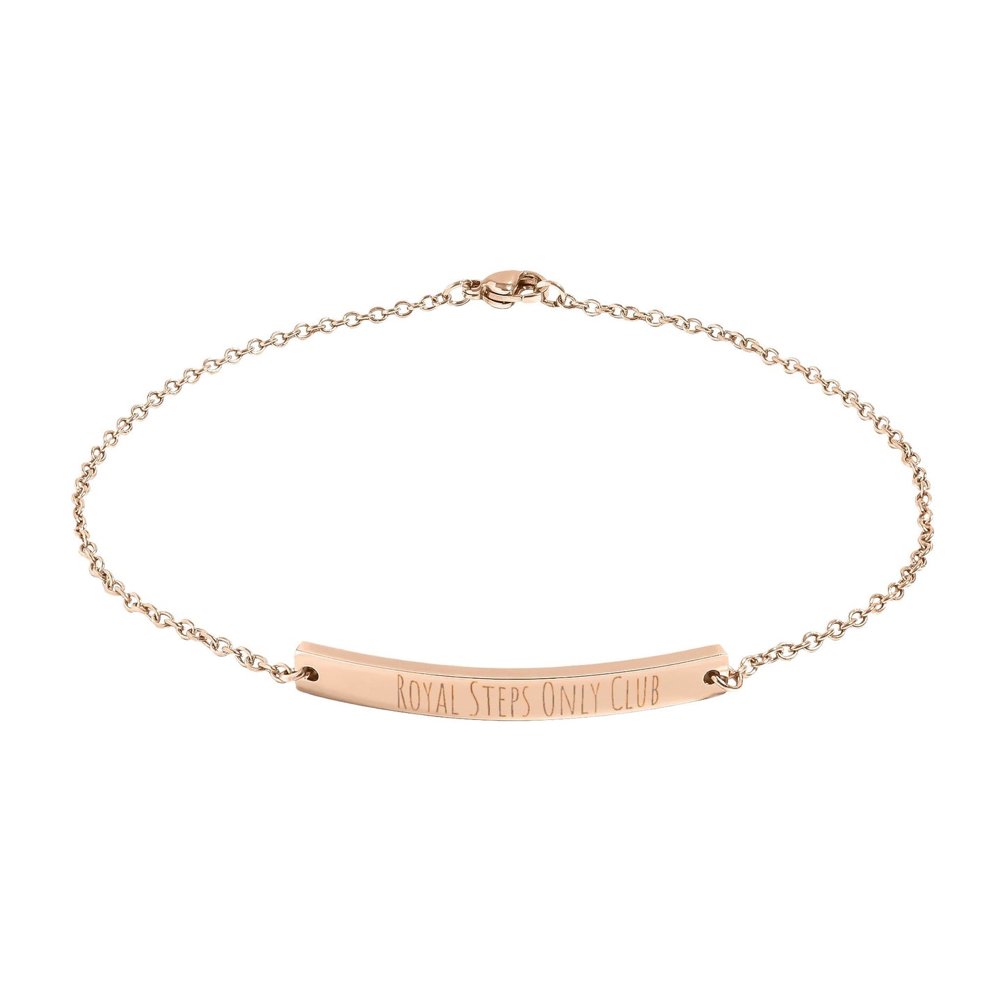 Curved Bar Anklet (Engraving)