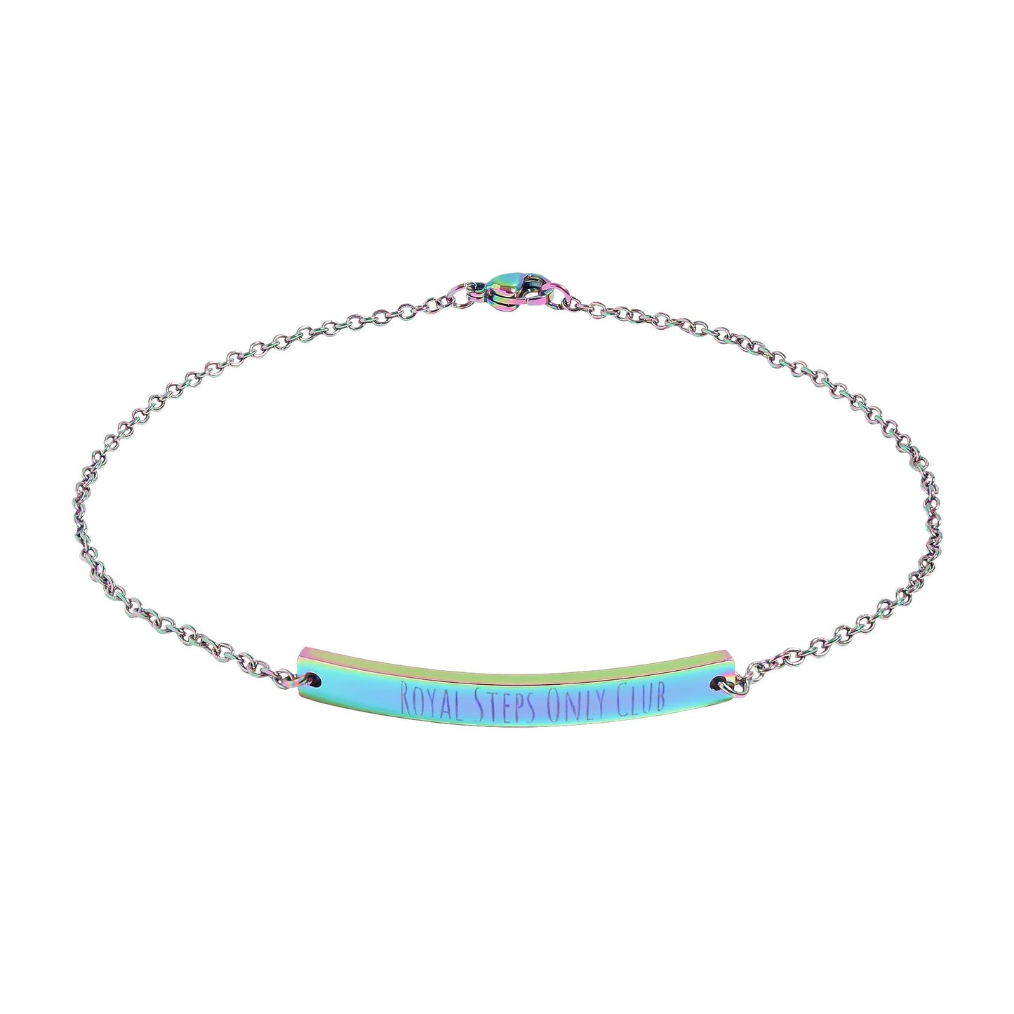 Curved Bar Anklet (Engraving)