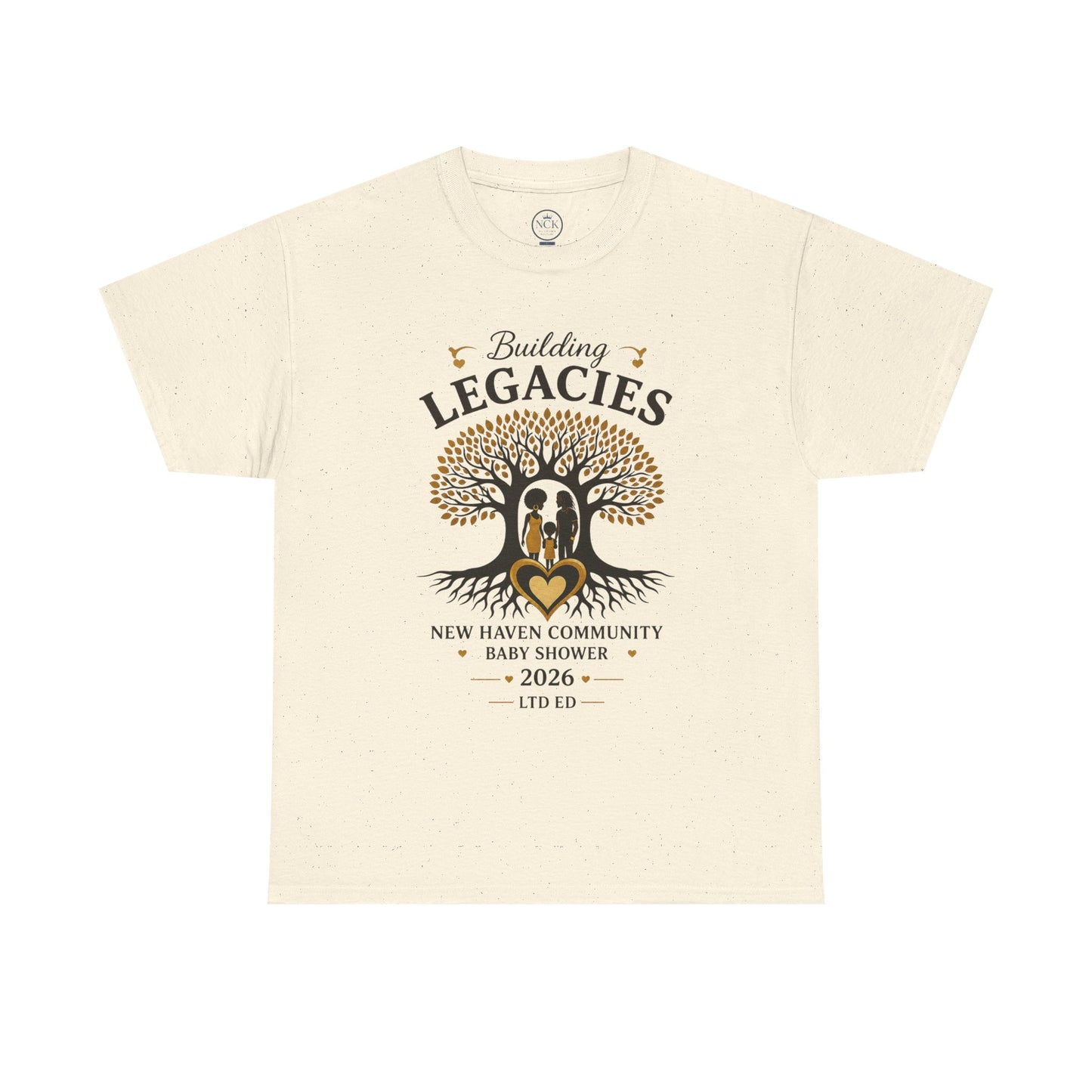 Building Legacies Baby Shower T-Shirt — New Haven Community 2026