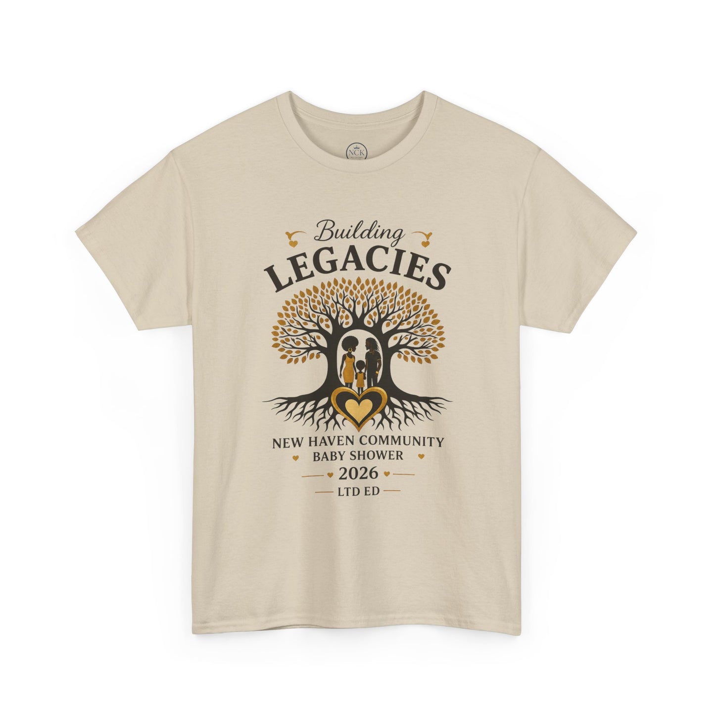 Building Legacies Baby Shower T-Shirt — New Haven Community 2026