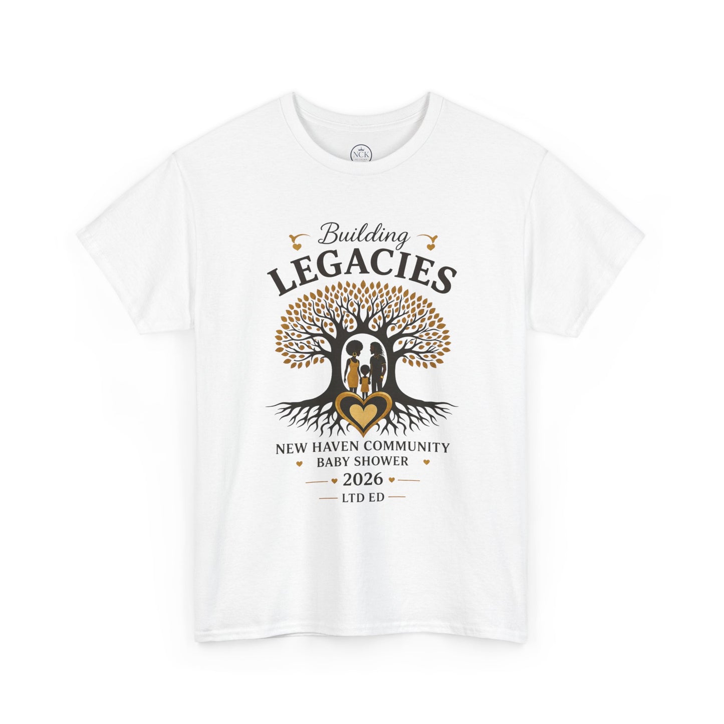 Building Legacies Baby Shower T-Shirt — New Haven Community 2026