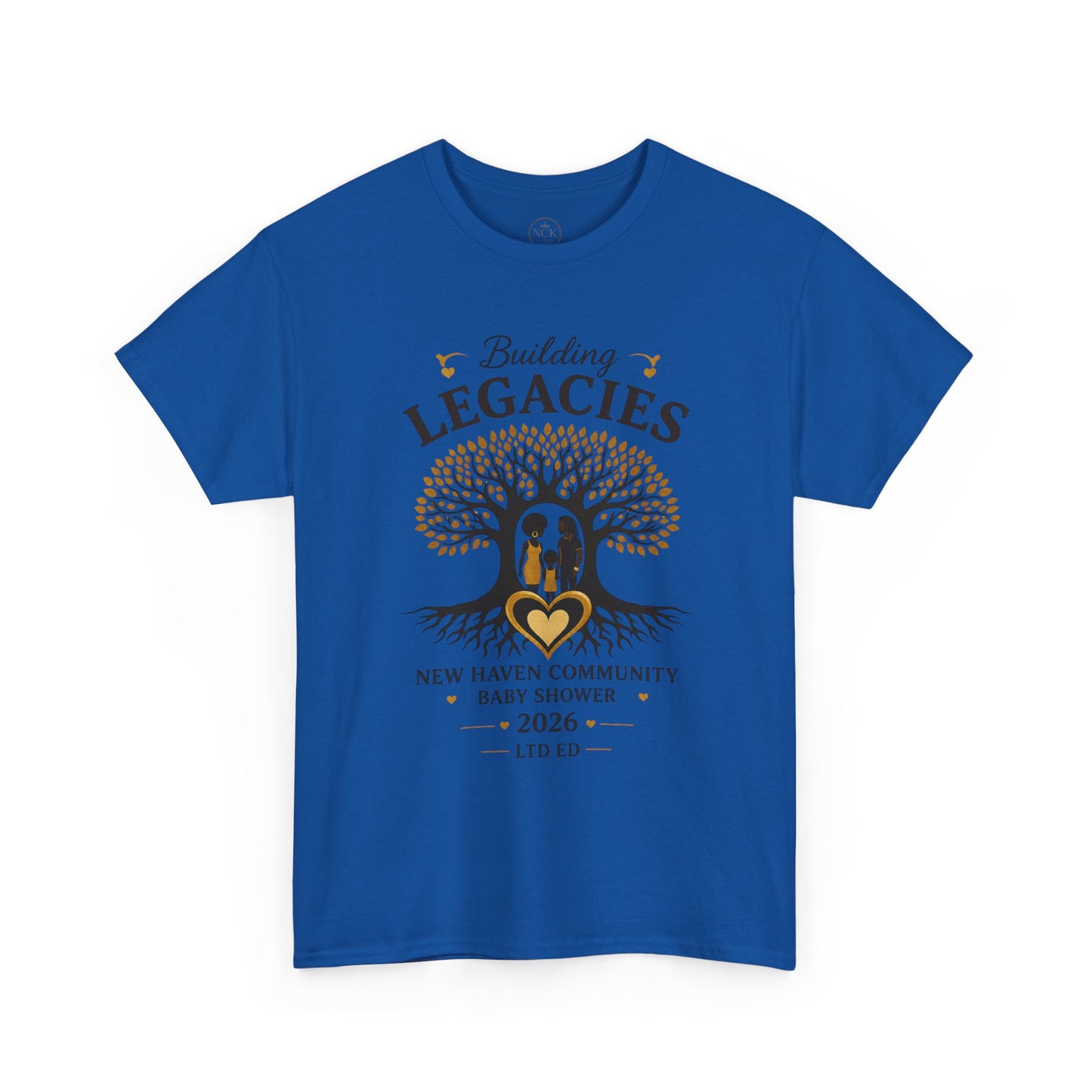 Building Legacies Baby Shower T-Shirt — New Haven Community 2026