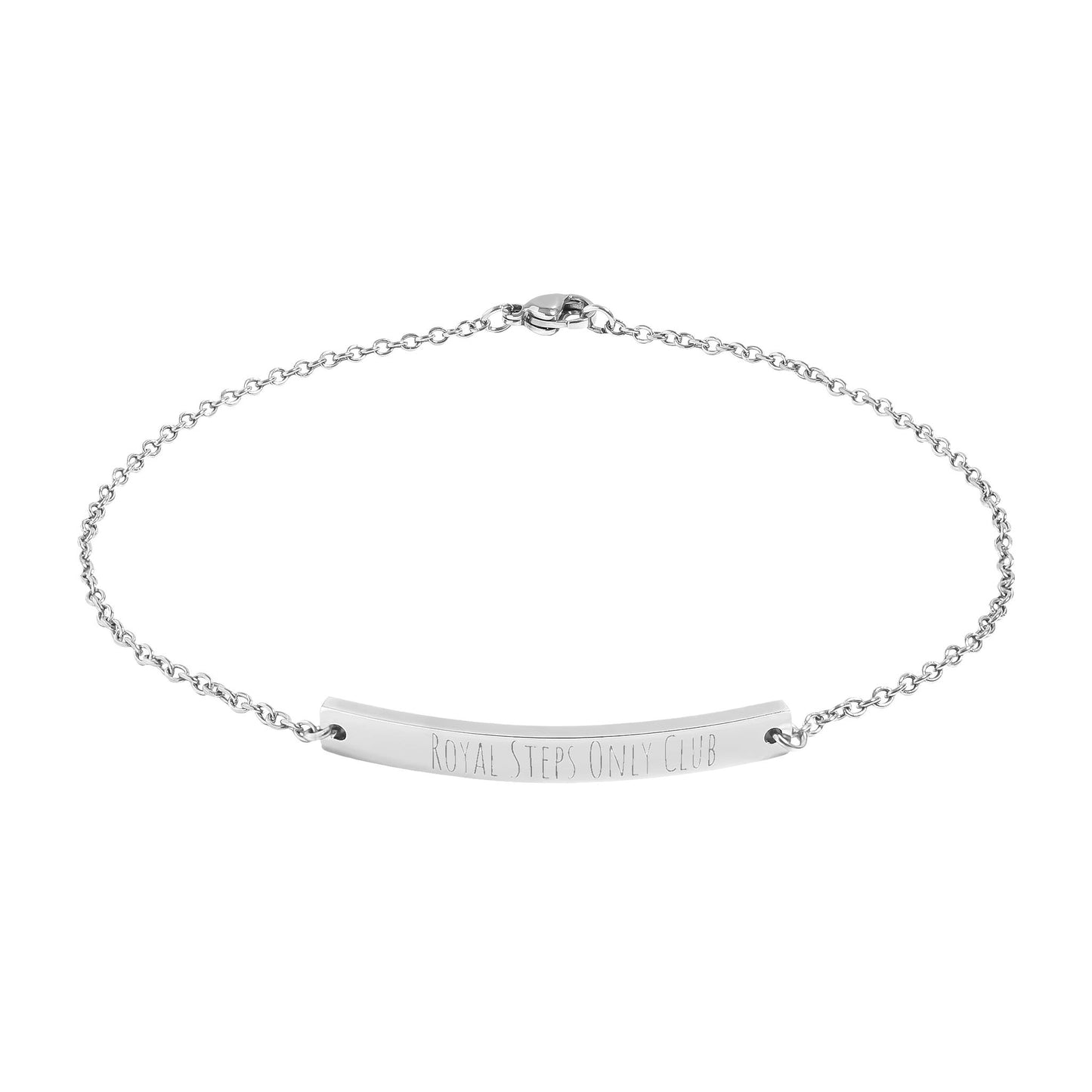 Curved Bar Anklet (Engraving)