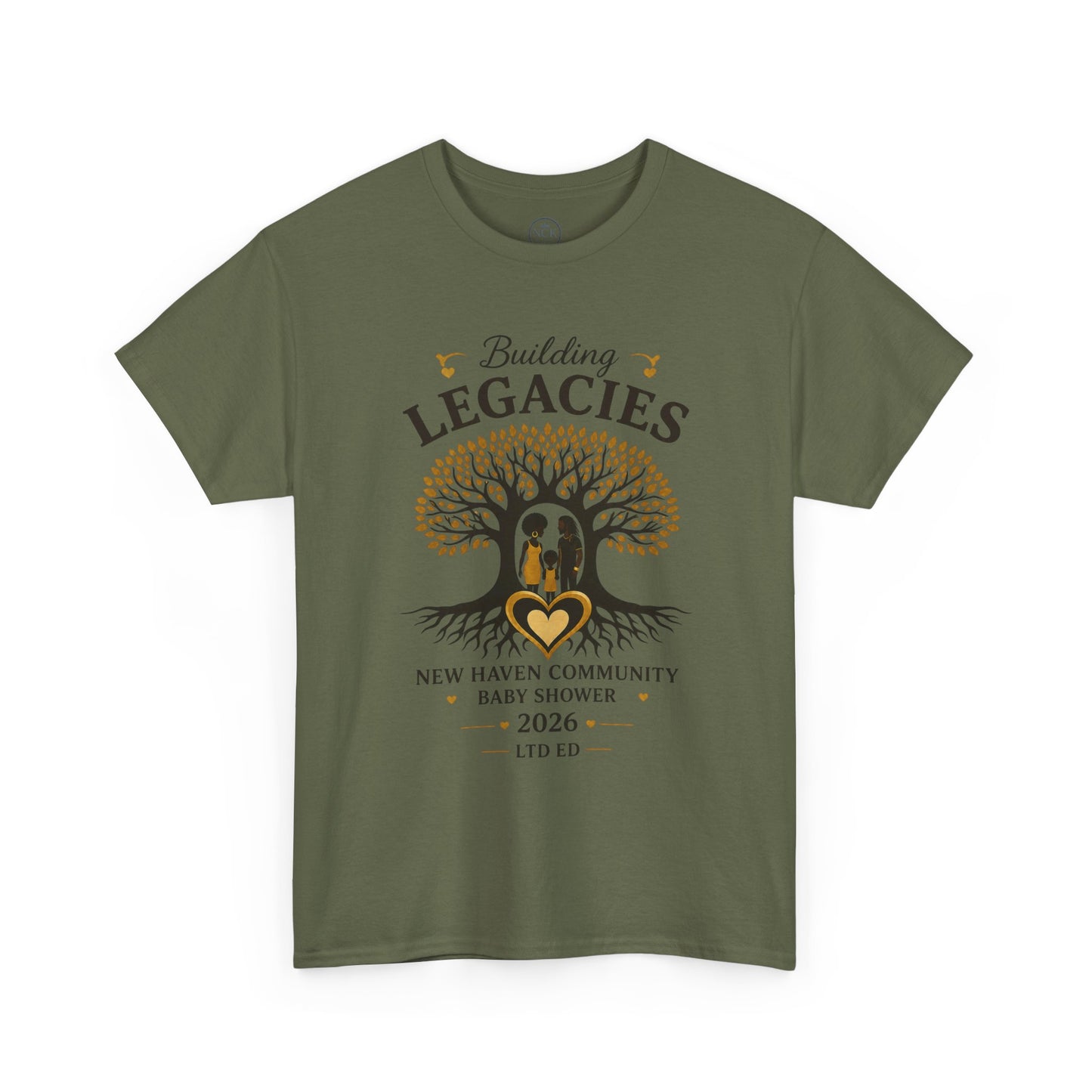 Building Legacies Baby Shower T-Shirt — New Haven Community 2026