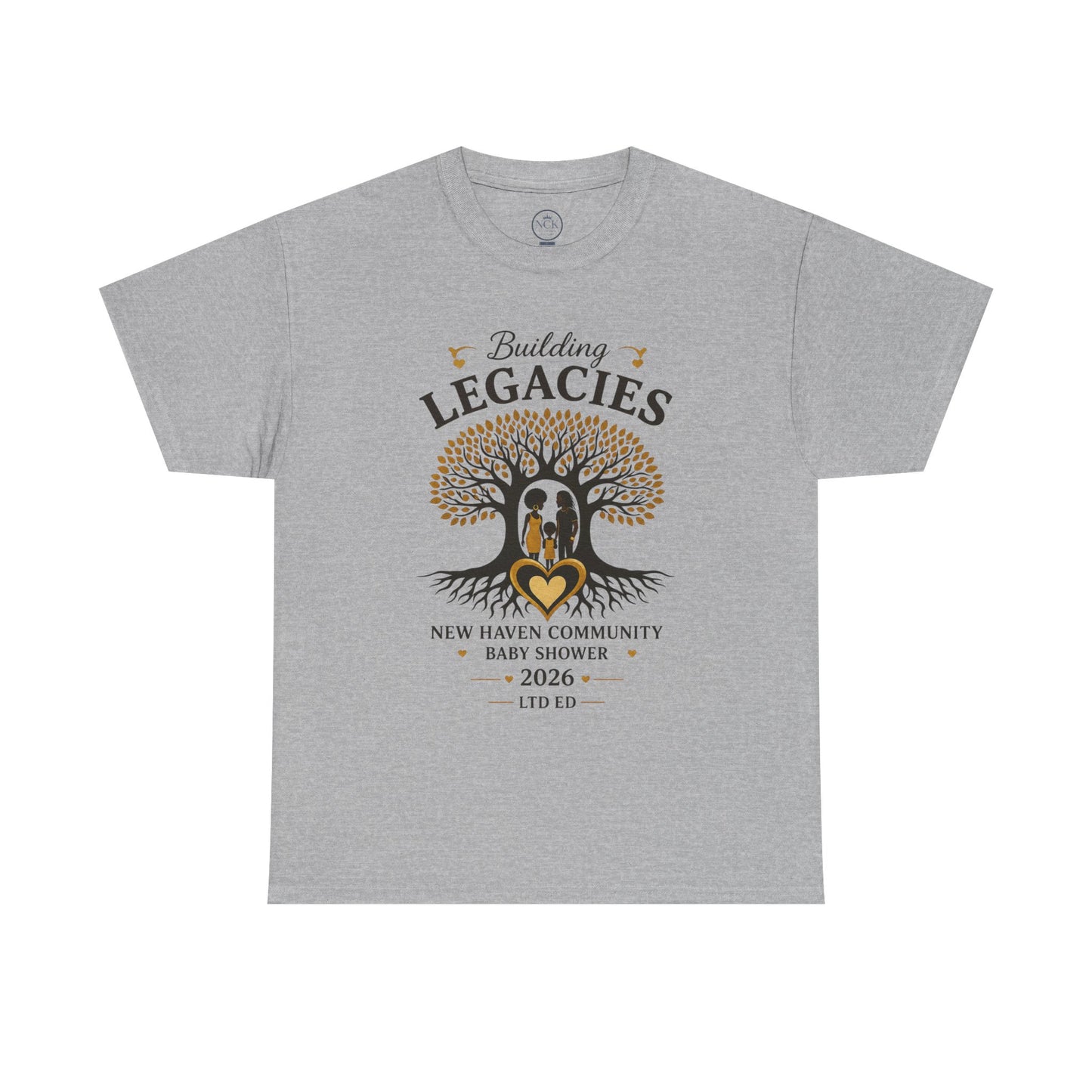 Building Legacies Baby Shower T-Shirt — New Haven Community 2026
