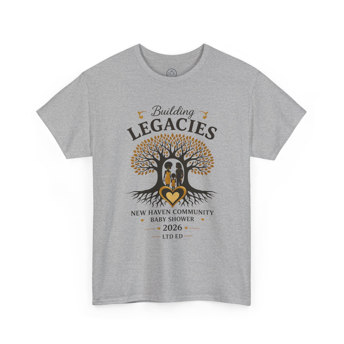 Building Legacies Baby Shower T-Shirt — New Haven Community 2026